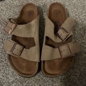Women’s Birkenstocks - tan suede